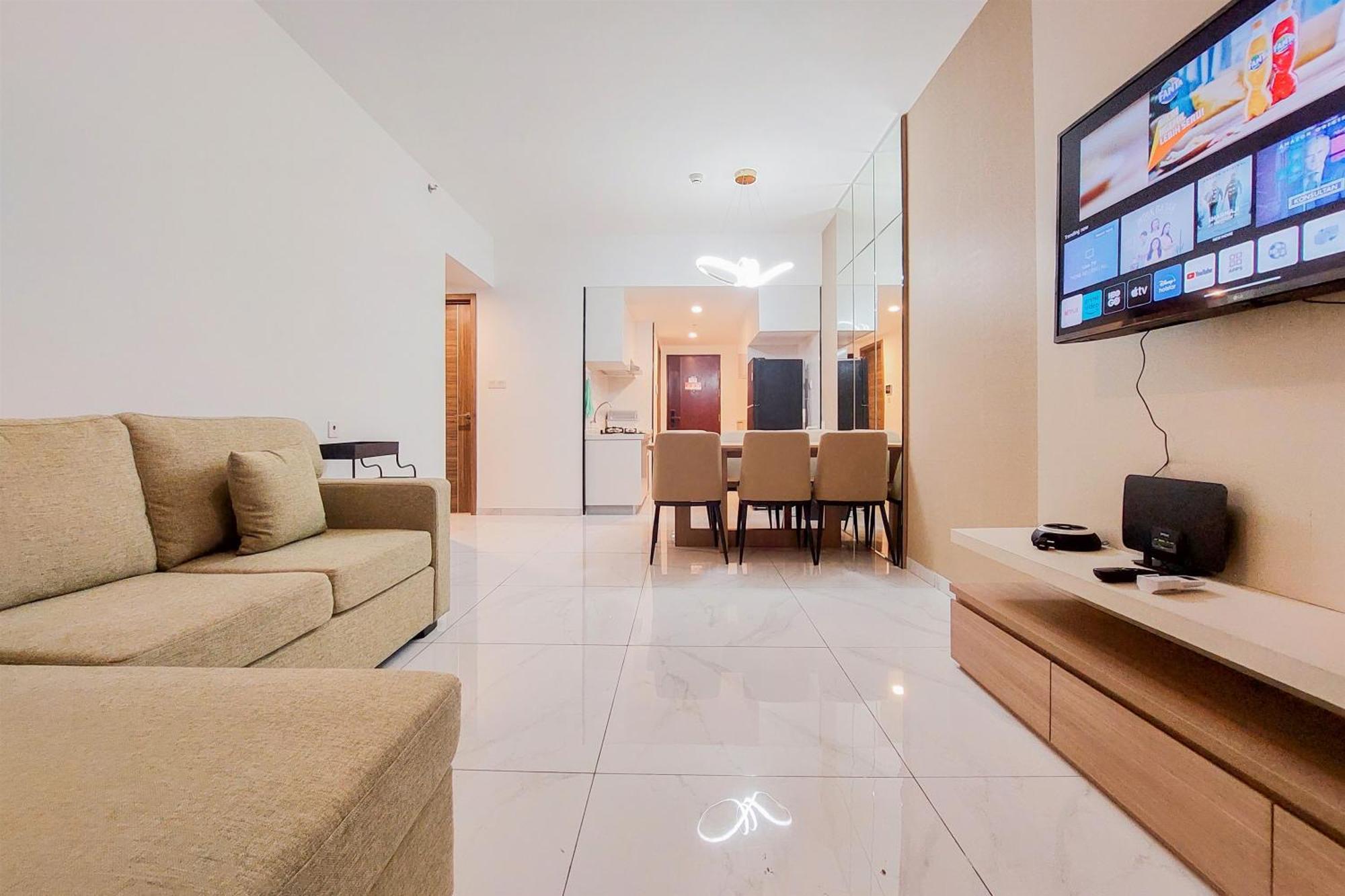 Homey And Spacious 3Br Sky House Bsd Apartment By Travelio Tangerang Ngoại thất bức ảnh